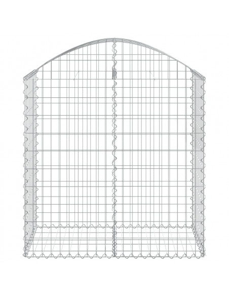 Cesto Gabbione ad Arco 100x50x100/120 cm Ferro Zincato