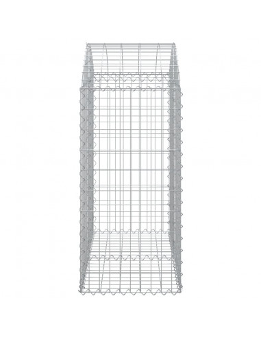 Cesto Gabbione ad Arco 100x50x100/120 cm Ferro Zincato