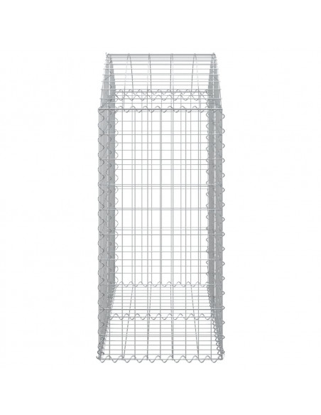 Cesto Gabbione ad Arco 100x50x100/120 cm Ferro Zincato