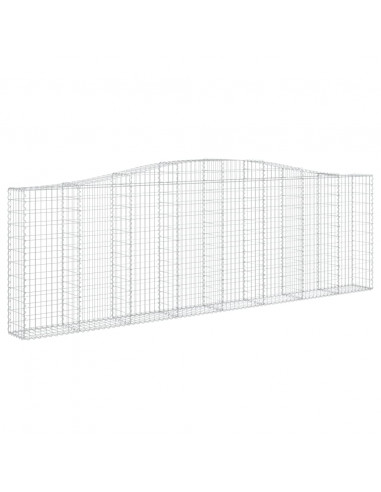 Cesti Gabbioni ad Arco 5 pz 400x30x120/140 cm Ferro Zincato