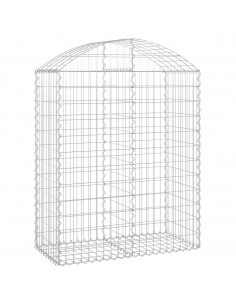 Cesto Gabbione ad Arco 100x50x120/140 cm Ferro Zincato 2