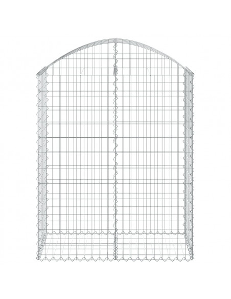 Cesto Gabbione ad Arco 100x50x120/140 cm Ferro Zincato