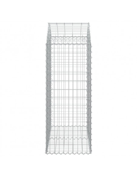 Cesto Gabbione ad Arco 100x50x120/140 cm Ferro Zincato