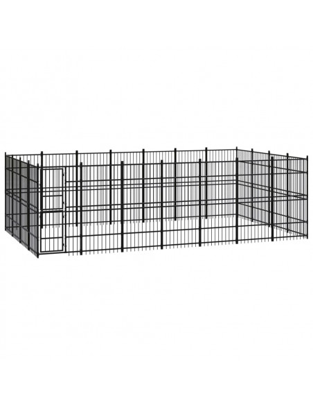 Gabbia per Cani da Esterno in Acciaio 25,8 m²