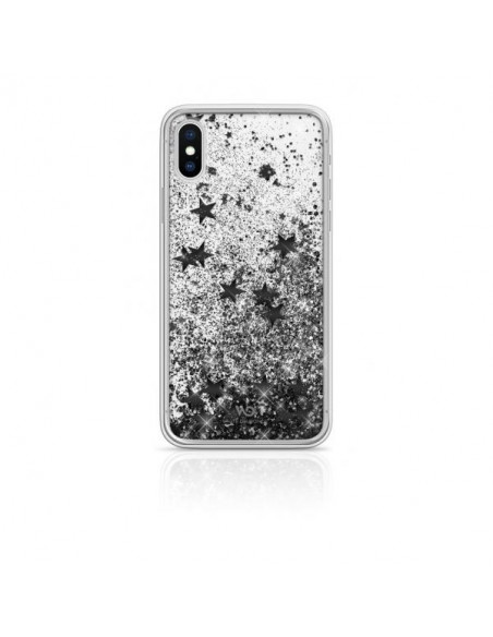 White Diamonds Sparkle custodia per cellulare 14,7 cm (5.8") Cover Argento, Trasparente