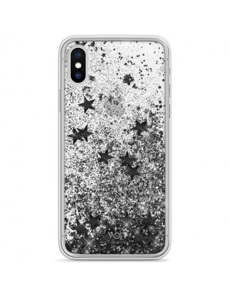 White Diamonds Sparkle custodia per cellulare 14,7 cm (5.8") Cover Argento, Trasparente