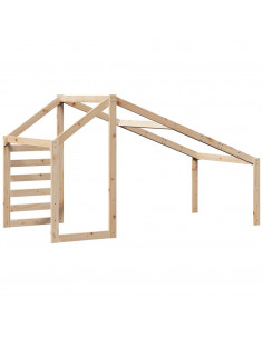 Tetto per Letto Bambini 198x87x113 cm in Legno Massello di Pino