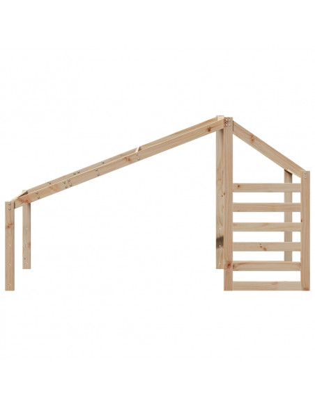 Tetto per Letto Bambini 198x87x113 cm in Legno Massello di Pino
