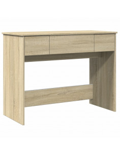 Toeletta con Specchio Rovere Sonoma 100x45x76 cm 2