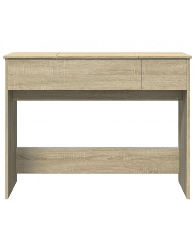 Toeletta con Specchio Rovere Sonoma 100x45x76 cm