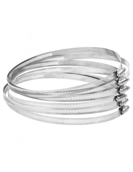 Fascette Stringitubo 6pz 91-165 mm in Acciaio Inox 304