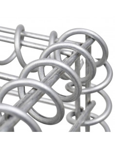 Gabbione con Copertura in Acciaio Zincato 600x30x200 cm