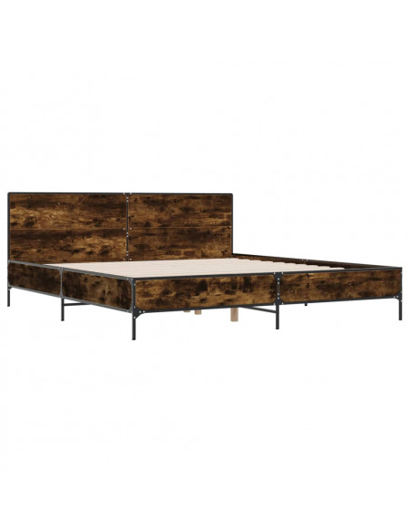 Giroletto Rovere Fumo 200x200 cm in Legno Multistrato e Metallo