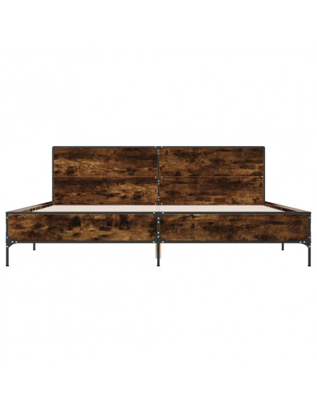 Giroletto Rovere Fumo 200x200 cm in Legno Multistrato e Metallo