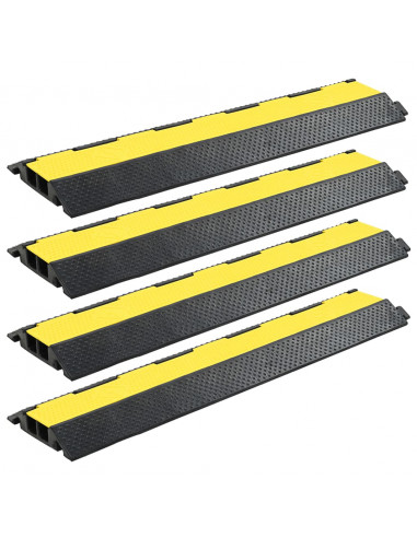 Dossi Passacavi 4 pz 2 Canali in Gomma 101,5 cm