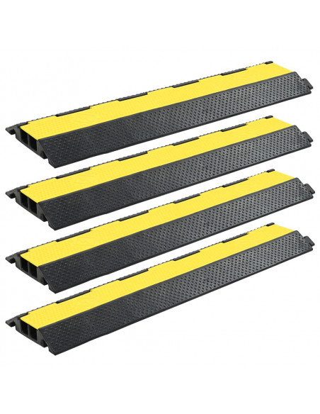 Dossi Passacavi 4 pz 2 Canali in Gomma 101,5 cm