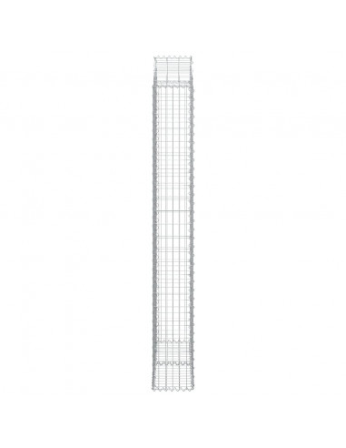 Cesto Gabbione ad Arco 100x30x220/240 cm Ferro Zincato