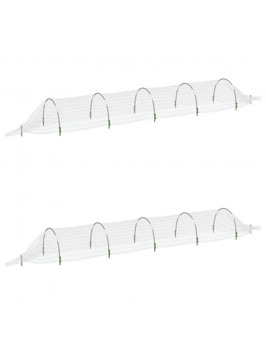 Tunnel in Rete 2pz 1,5x5 m in Fibra di Vetro e PP