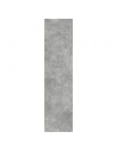 Armadio Grigio Cemento 30x50x200 cm in Legno Multistrato