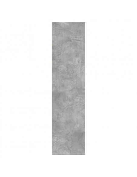 Armadio Grigio Cemento 30x50x200 cm in Legno Multistrato