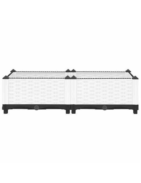 Fioriera Rialzata 80x40x23 cm in Polipropilene