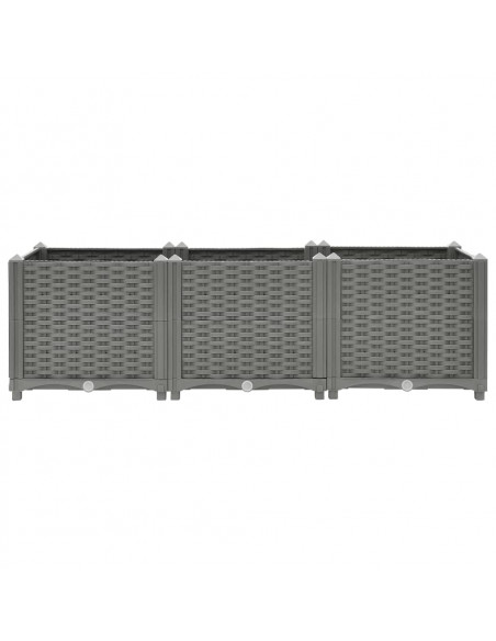 Fioriera Rialzata 120x40x38 cm in Polipropilene