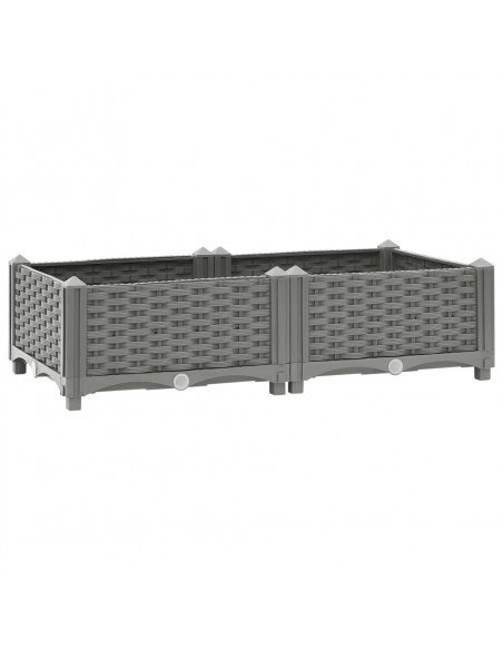 Fioriera Rialzata 80x40x23 cm in Polipropilene