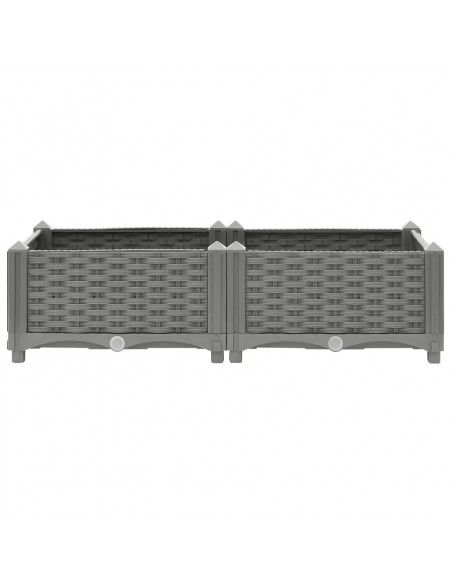 Fioriera Rialzata 80x40x23 cm in Polipropilene