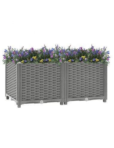 Fioriera Rialzata 80x40x38 cm in Polipropilene