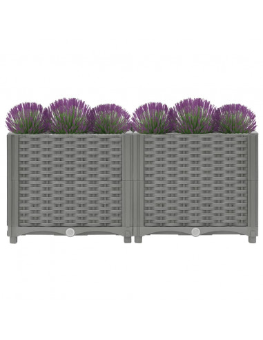 Fioriera Rialzata 80x40x38 cm in Polipropilene