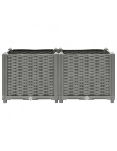 Fioriera Rialzata 80x40x38 cm in Polipropilene