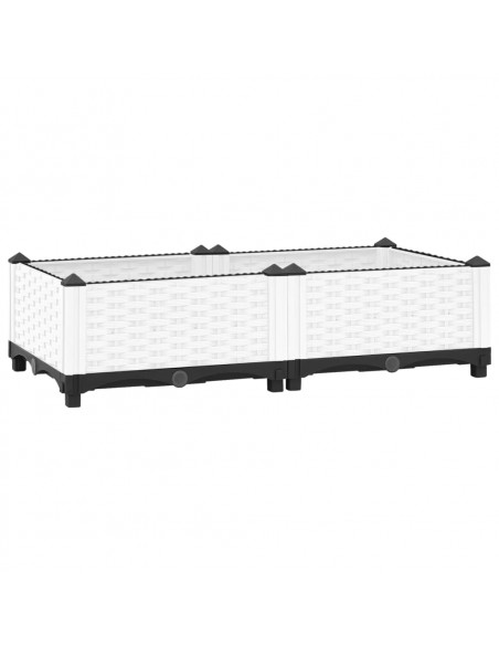 Fioriera Rialzata 80x40x23 cm in Polipropilene