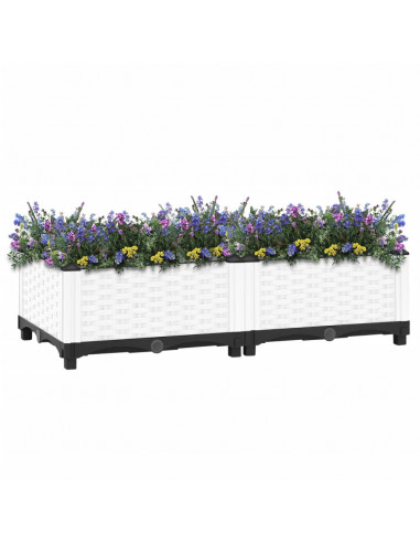 Fioriera Rialzata 80x40x23 cm in Polipropilene