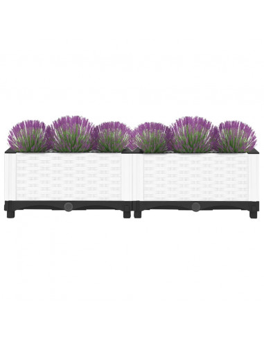 Fioriera Rialzata 80x40x23 cm in Polipropilene