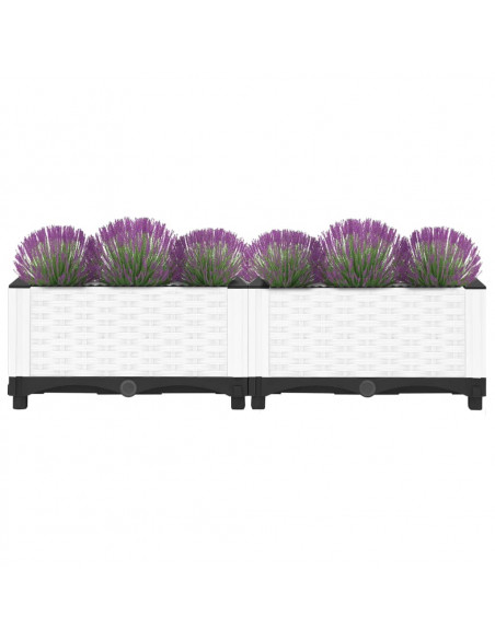 Fioriera Rialzata 80x40x23 cm in Polipropilene