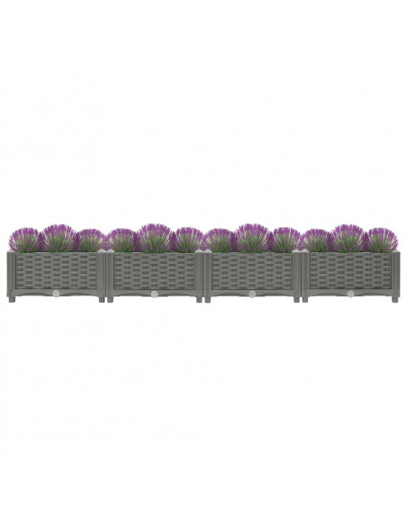 Fioriera Rialzata 160x40x23 cm in Polipropilene
