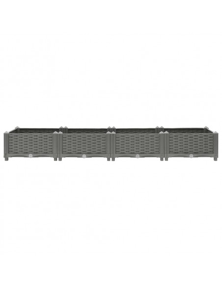Fioriera Rialzata 160x40x23 cm in Polipropilene