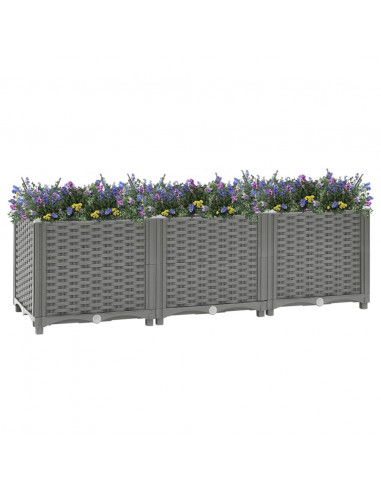 Fioriera Rialzata 120x40x38 cm in Polipropilene