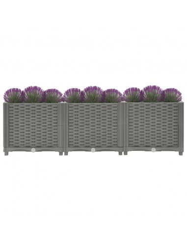 Fioriera Rialzata 120x40x38 cm in Polipropilene