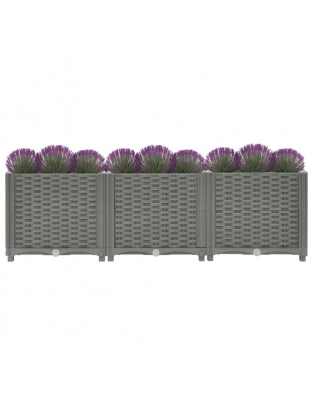Fioriera Rialzata 120x40x38 cm in Polipropilene