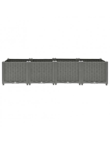 Fioriera Rialzata 160x40x38 cm in Polipropilene