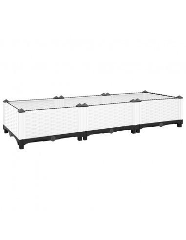 Fioriera Rialzata 120x40x23 cm in Polipropilene