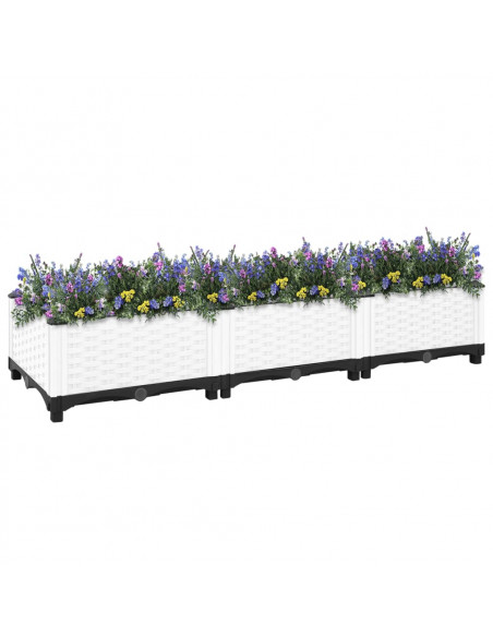 Fioriera Rialzata 120x40x23 cm in Polipropilene