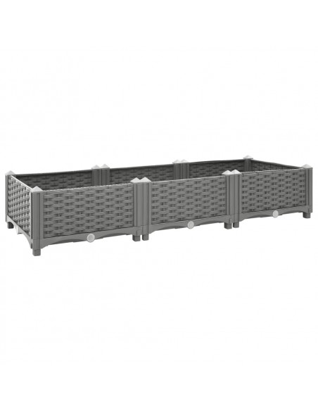 Fioriera Rialzata 120x40x23 cm in Polipropilene