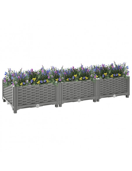 Fioriera Rialzata 120x40x23 cm in Polipropilene