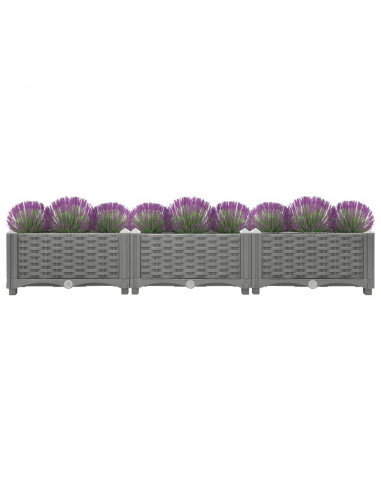 Fioriera Rialzata 120x40x23 cm in Polipropilene