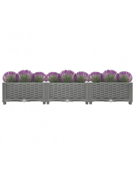 Fioriera Rialzata 120x40x23 cm in Polipropilene