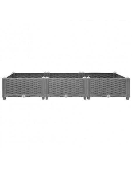Fioriera Rialzata 120x40x23 cm in Polipropilene