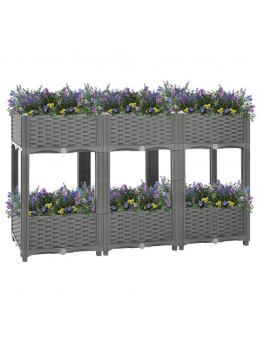 Fioriera Rialzata 120x40x71 cm in Polipropilene