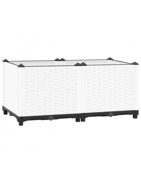 Fioriera Rialzata 80x40x38 cm in Polipropilene